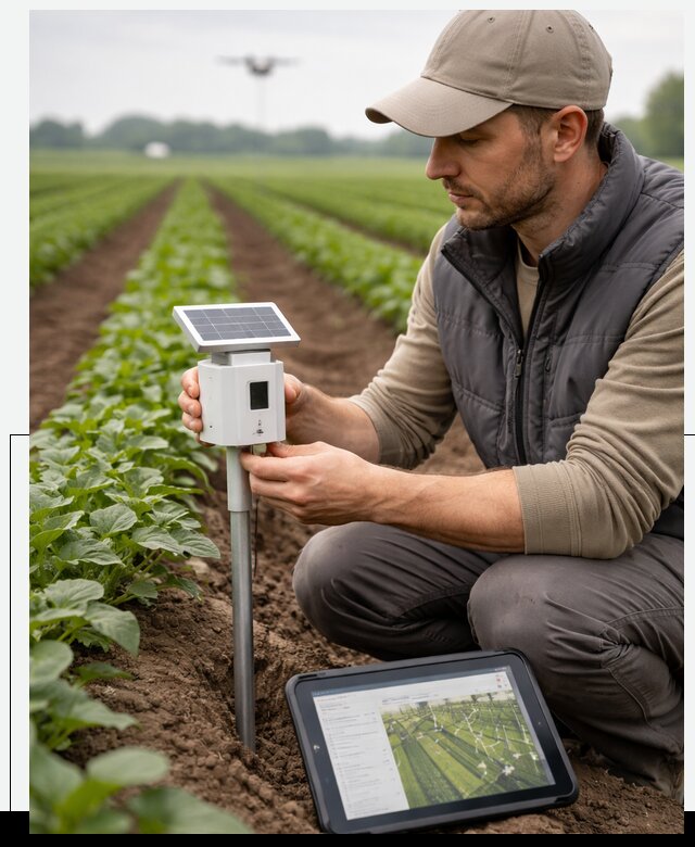 IoT мониторинг сельскохозяйственных полей и контроля в Ржеве